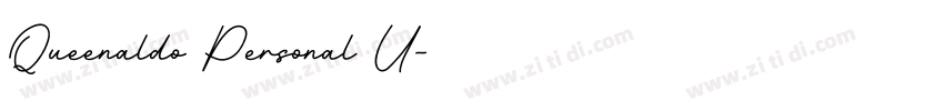 Queenaldo Personal U字体转换